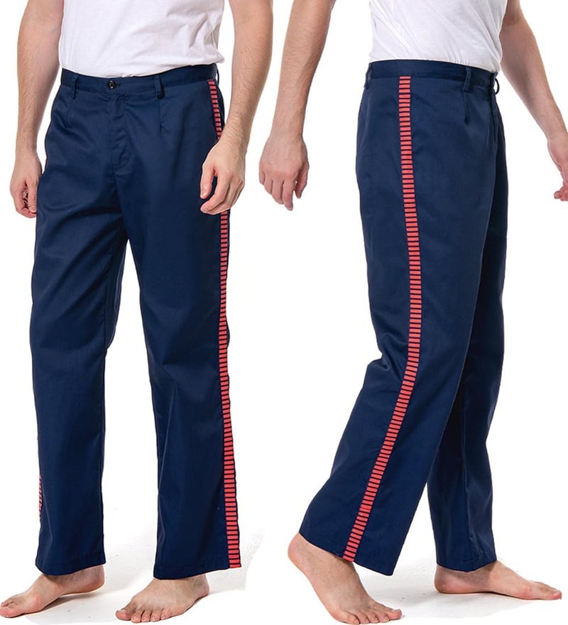 Tonainy Men Side Striped Pants Adult Cosplay Costume Trousers Straight Leg Pant Athletic Movie Jogger - Image 1